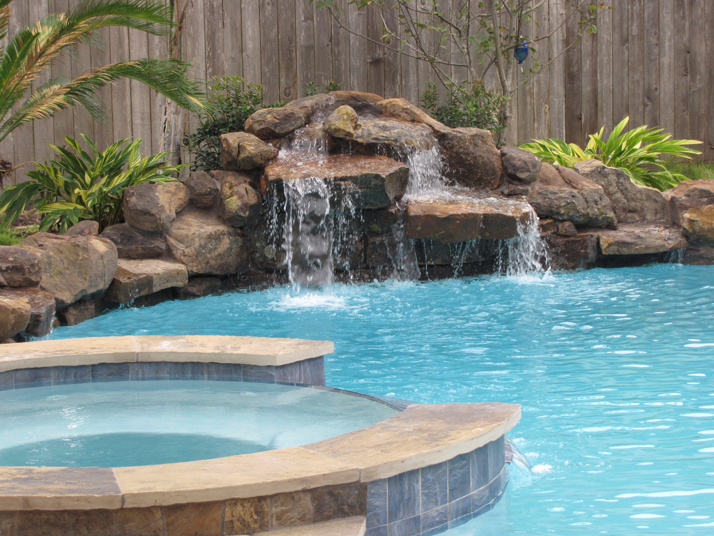 Download this Swimming Pools With Waterfalls Bar Stools Pool picture