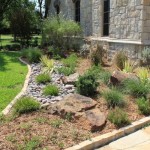 native texas and stone landscaping